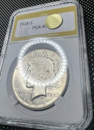1928 S PEACE DOLLAR GEM/ BU++++BETTER DATE/ LUSTROUS BEAUTY