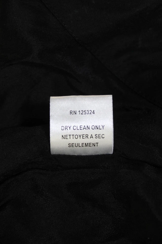 Chaleco Chaqueta Haute Hippie Mujer Abierto Fornt Tachonado Seda Negro Talla Extra Pequeña Foto 4 de 4