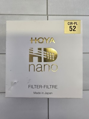 Genuine HOYA HD nano CIR-PL MKII 52mm Filter, CPL, Polarizer, HARDENED GLASS