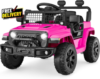 #ad 6V Kids Ride On Mini Truck Electric Car 4 Wheel Suspension Remote Control Pink $166.19
