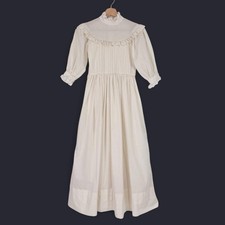 Vintage 70s Dress Romantic Renaissance Juniors Gunnie Prairie Size XXS