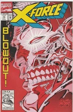 X-Force #13 Vol. 1 Direct Edition 1992 Marvel Comics VF/NM Sleeve and Board