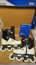 Powerslide Zoom 80 Loco Inline Skates Black & White Sz US Men 5.5-6 Women 6.5-7