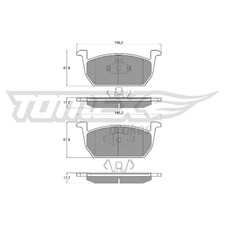 Satz Bremsbeläge Bremsklötze vorne für VW Taigo CS1 | 26225526