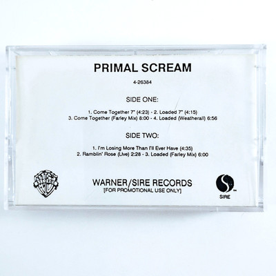 Primal Scream PROMO Cassette Come Together 4-26384 Warner Sire  CrO2 Chrome Tape