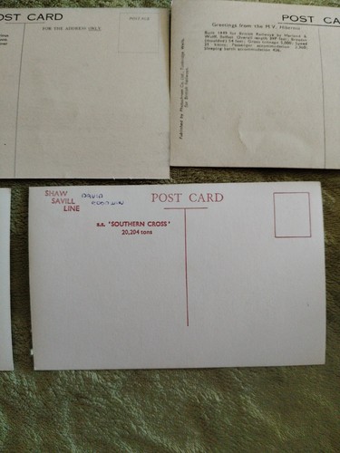 Job Lot x 5 Ship S. S/M. V Postcards Unposted/Posted - Picture 9 of 9