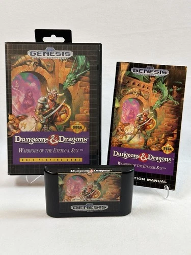 Dungeons & Dragons: Warriors of the Eternal Sun (Sega Genesis) CIB - Tested!