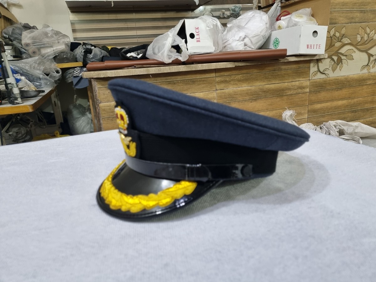 RAF ROYAL AIR FORCE GROUP CAPTAINS PEAKED CAP - All Size