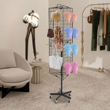 Gridwall Panel Display Stand Detachable Triangular Heavy Movable Floorstanding