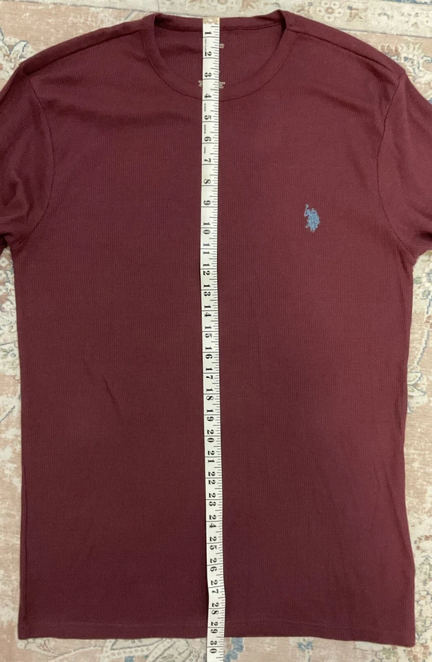 U.S. Polo Assn. Ropa de dormir para hombre talla L térmica manga larga borgoña Foto 3 de 4