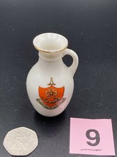 WH Goss Crested China - Newcastle Roman Jug - Ripon Crest - 63mm