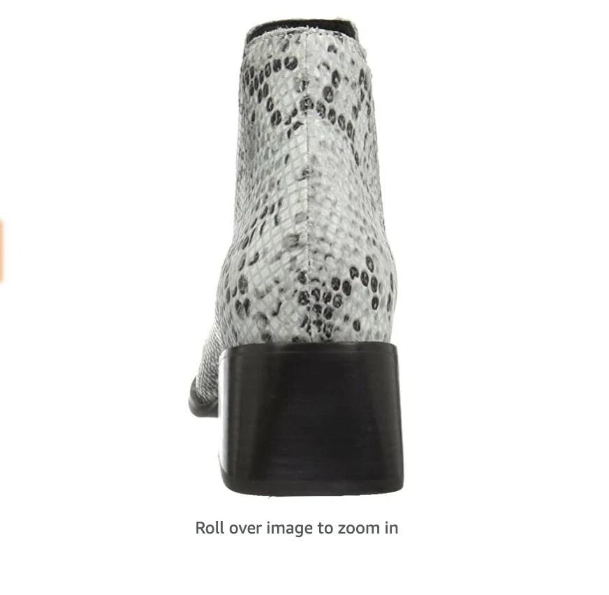 Botines Sol Sana para mujer botas negras con estampado de serpiente de cuero talla Khaite dupe 38 8 Foto 3 de 4