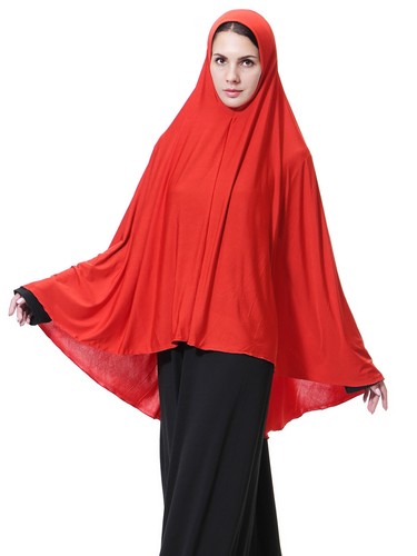 Ramadan Hijab Women Overhead Khimar Turban Prayer Scarf Shawl Muslim Niqab Burqa - Picture 87 of 95