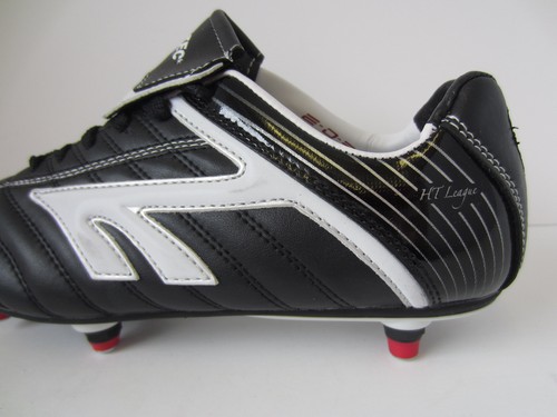 Niños Negro/Blanco/Rojo Cordones Fútbol hi-tec Zapatillas: Liga Si - Imagen 4 de 5