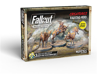 Fallout: Wasteland Warfare - Creatures: Radstag Herd - Englisch