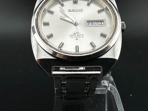 1969 Seiko Lord Matic Men's Automatic Day Date 38mm LM Seiko Bracelet 5606-9030 - Picture 6 of 14