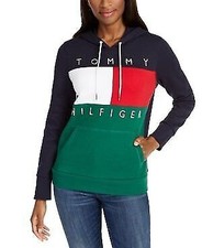 TOMMY HILFIGER Colorblock Logo Hooded Sweatshirt