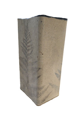 Finidori Pottery Art Vase Beautiful Fern Slab Built 2002