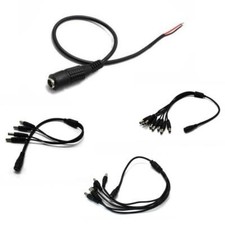 12V DC 2.1mm Female to 2 3 4 5 6 8 Male Cable CCTV Camera Power Supply Splitter