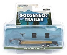 1:64 GreenLight *HITCH & TOW* BLACK *GOOSENECK* 5th Wheel FLATBED TRAILER NIP!
