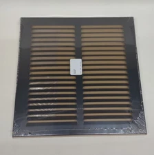 Hart & Cooley Return Air Grille Steel/Aluminum Black 672 10 10 FB 12" x 12"