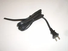 6FT SPT-2 AC POWER CABLE CORD BLACK NON-POLARIZED 