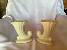 MID CENTURY MADE IN USA SET OF 2 VASES