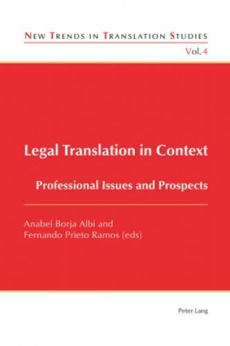 Thumbnail - Legal Translation In Context Professional Issues And Prospects 5399