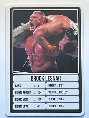 Brock Lesnar WWE Aamango Trump Playing Card - Never Played! eBay