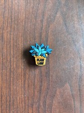 Crocs Shoe Charm  Plant Lady  Blue/Tan Multicolor Push In Charm