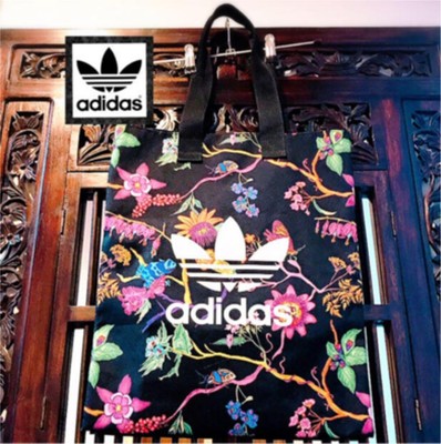 adidas floral tote bag