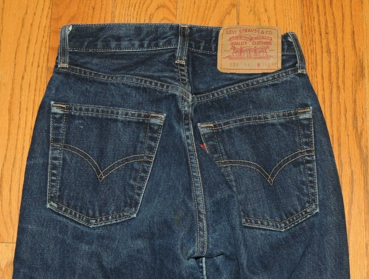 VINTAGE MENS LEVIS STRAUSS EUROPE BRUSSELS DENIM JEANS 25 X 27 | eBay