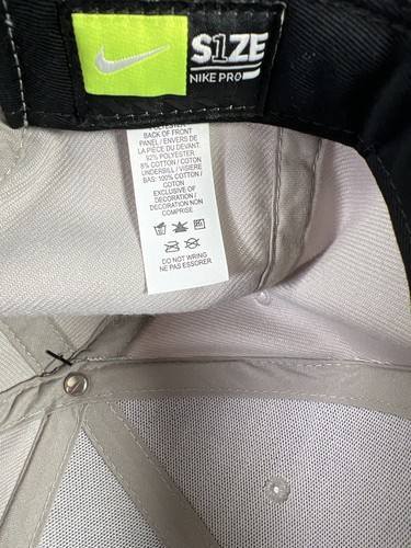 NEW Nike Pro Unisex Pewter Gray Flatbill Hat - One Size - Picture 6 of 8