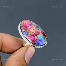 Sterling Silver Natural Kingman Pink Dahlia T...
