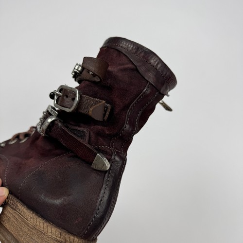 A.S 98 Airstep Botas Zapatos Cuero Gamuza Mujer Gótico Motociclista Avant Garde Punk 37 - Imagen 8 de 21