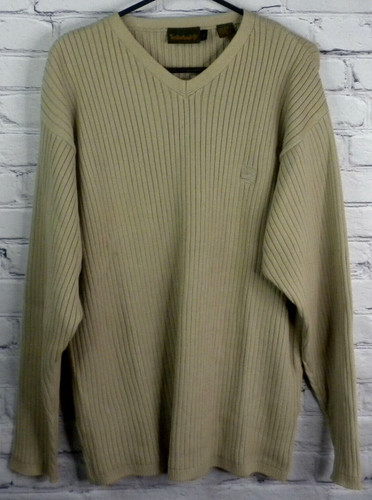 Timberland Men's Khaki Tan Light Brown Pullover Sweater Size L