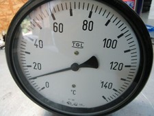 160 mm Maschinen Thermometer bis 150°C Federthermometer  Standmotor #E7#