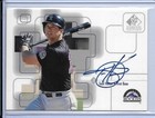 1999 UPPER DECK SP SIGNATURE TODD HELTON AUTO SIGNED #THE COLORADO ROCKIES