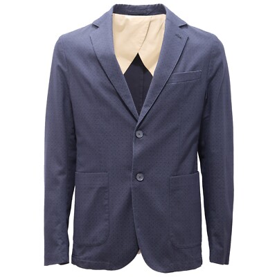 2312AG men's jacket ALPHA STUDIO blue cotton pattern jacket man
