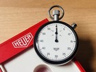 Vintage c.1970 HEUER 408.201 Science & Research Stopwatch Amazing Condition