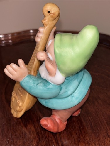 Disney Snow White & The 7 Dwarfs HAPPY Porcelain Figurine 3” Mint - Picture 2 of 5