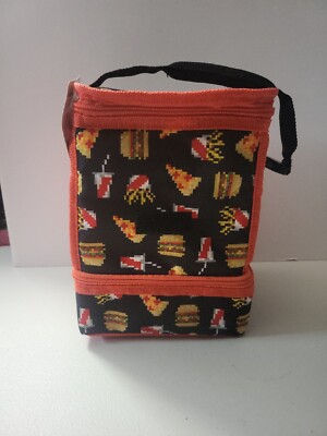 Igloo Cooler Bag Insulated Lunch Tote Sandwich Keeper, Hamburger w/Tags
