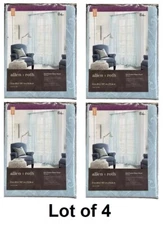 allen + roth 84" inch Mineral Sheer Rod Pocket Single Curtain Panels (Lot of 4)