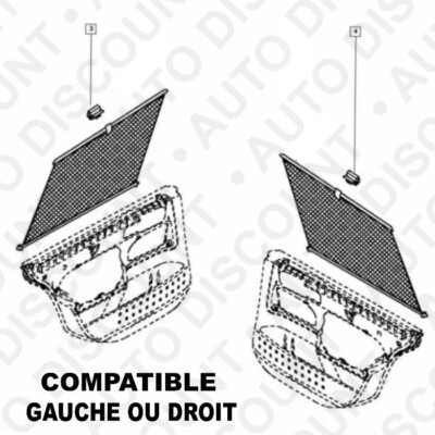 Twowinds Crochet Pare-soleil Lot De 2 Compatible Renault Clio Megane Scenic - Support Fixation Visière