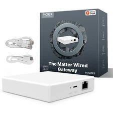 MOES Smart ZigBee Matter Thread Gateway Hub Support SmartThings, Homekit, Tuya