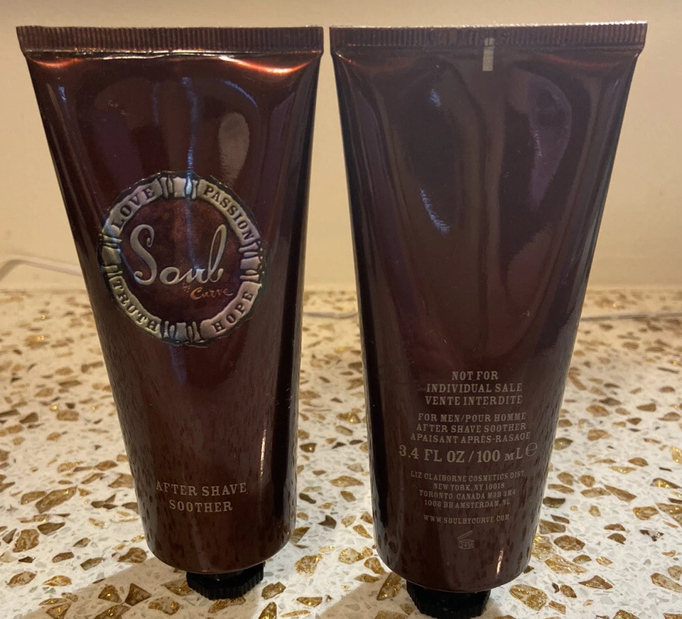 CURVE SOUL BY LIZ CLAIBORNE CHUPETE PARA DESPUÉS DEL AFEITADO 3,4 oz / 100 ml CADA LOTE DE 2 NUEVO Foto 2 de 2