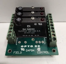 GUARANTEED! OPTO 22 4-CHANN MODULE RACK W/ I/0 MODULES G4PB4