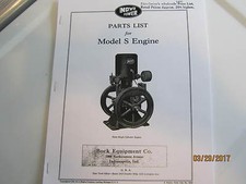 1933 Novo Model S Gas Engine Parts  Catalog No 333-S Manual engine carts pulley