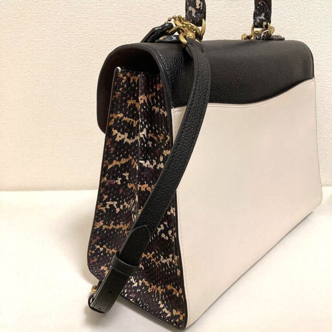 COACH Tabby Top Handle in Colorblock snakeskin Bag 76373 COACH Tabby Top Handle in Colorblock snakeskin Bag 76373