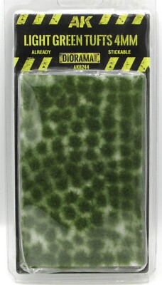 AK Interactive AK8246 Dark Green Tufts 6mm (Wargame Tufts) Grass Vegetation